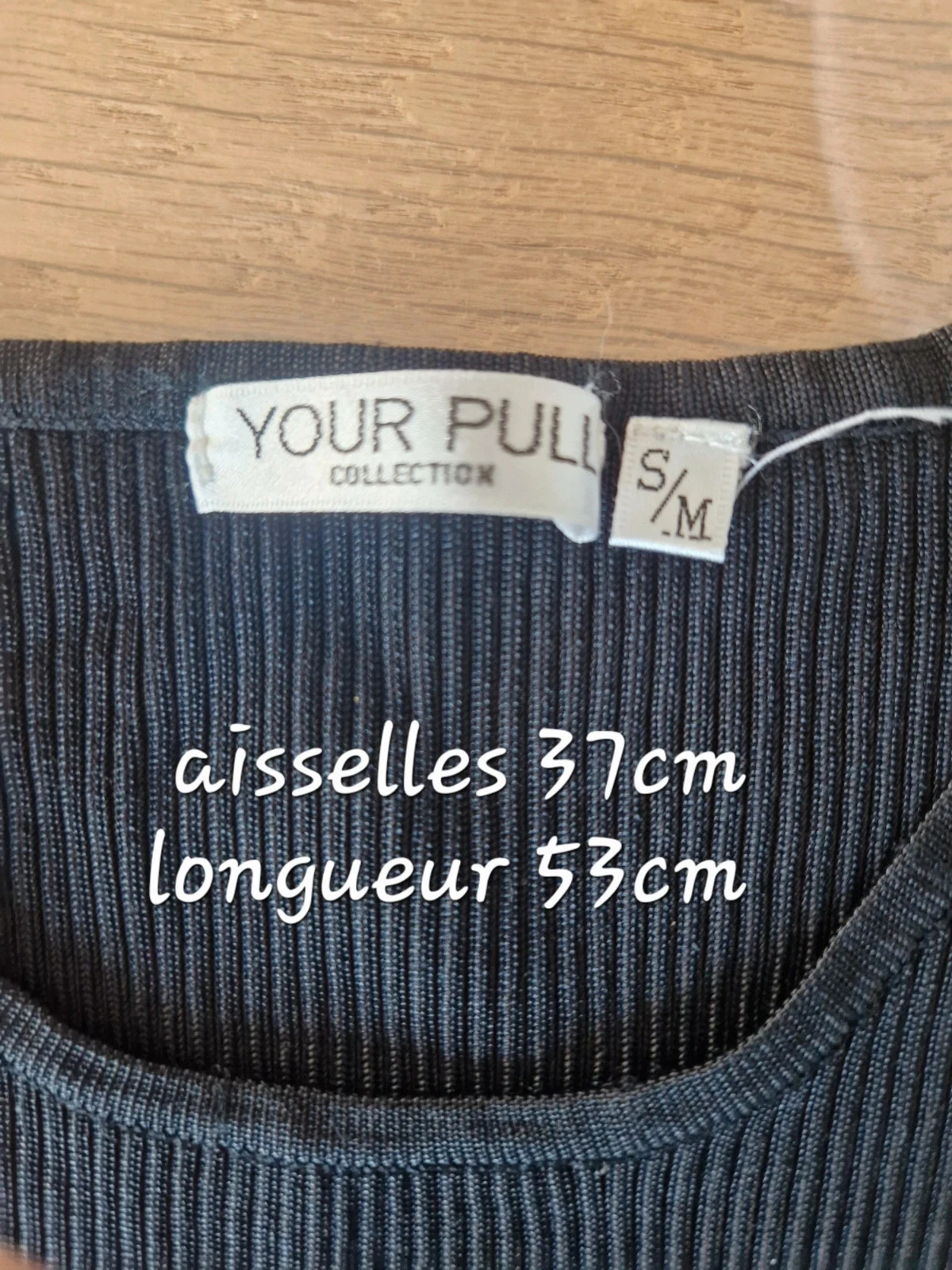 Black ribbed tank top - S/M - Your Pull – photo 4